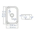 thumbnail image 2 of ALFI brand AB1218 Small Rectangular Fireclay Undermount or Drop In Prep / Bar Sink, 2 of 10