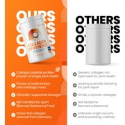 SaltWrap Collagen Synthesis - NSF Certified for Sport Hydrolyzed Collagen Peptides Protein Powder for Joint Health - Fortigel, Tendoforte, Vitamin C