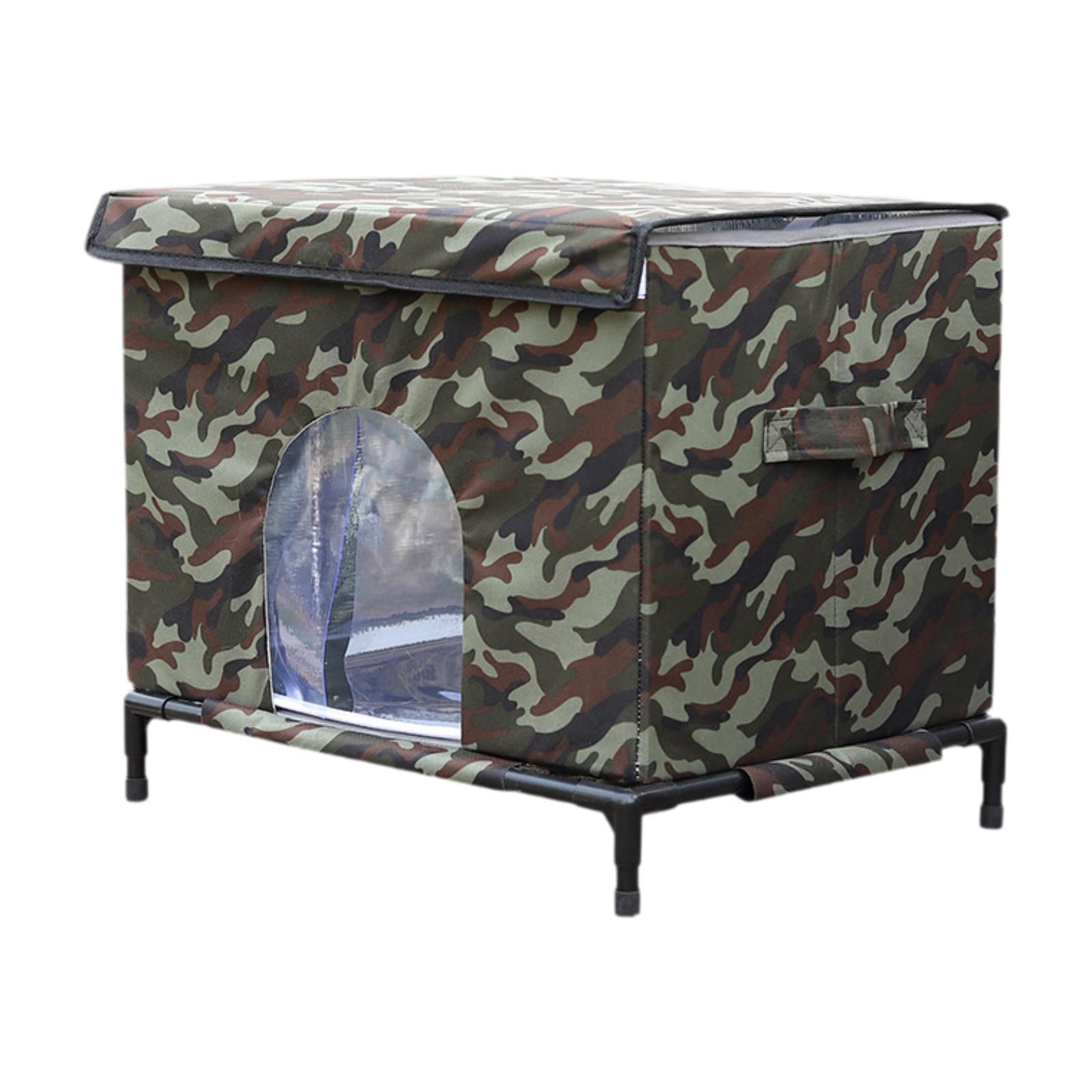 Serenable Cat House for Outdoor Cats Elevated Convenient Gifts with Handle for Winter, Cat Bed Cave Cube Cat Shelter Pet House for Barn