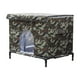 thumbnail image 2 of Casa de gato al aire libre Pies elevados con mango para invierno, cama de gato cueva impermeable regalos versátiles de cubo de cubo de cubo para, 2 of 9