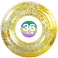 thumbnail image 1 of Glitter Sequin Inflatable Pool Floats, Swimming Pool Ring, Pool Toys Inflatable Water Float, Pool Inflatables for Kids and Adults- 36 Inch, 1 of 7