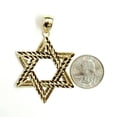 thumbnail image 2 of 10k yellow gold star of David Jewish Israel charm pendant religious jewelry 5.3g, 2 of 12