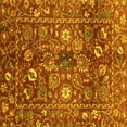 thumbnail image 1 of Ahgly Company Indoor Square Oriental Yellow Traditional Area Rugs, 4' Square, 1 of 4