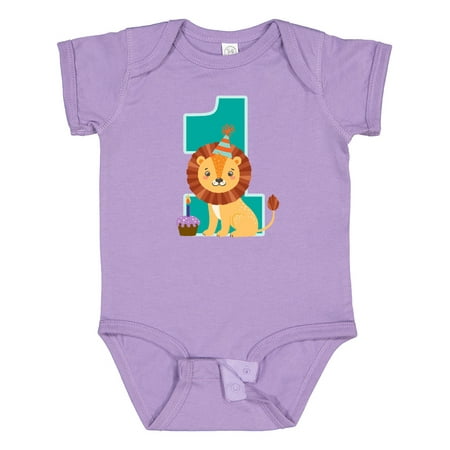 

Inktastic First Birthday Outfit Boy Lion 1 Year Old Gift Baby Boy or Baby Girl Bodysuit