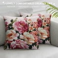 thumbnail image 3 of Acheng Decorative Throw Pillow Cover Happy Mother's Day Pillow Cases Spring Flowers Floral Pink White Plaid Warm Family Cushion Cover Super Soft Brushed Fabric Pillowcase for Home Couch Sofa Bed White, 3 of 5