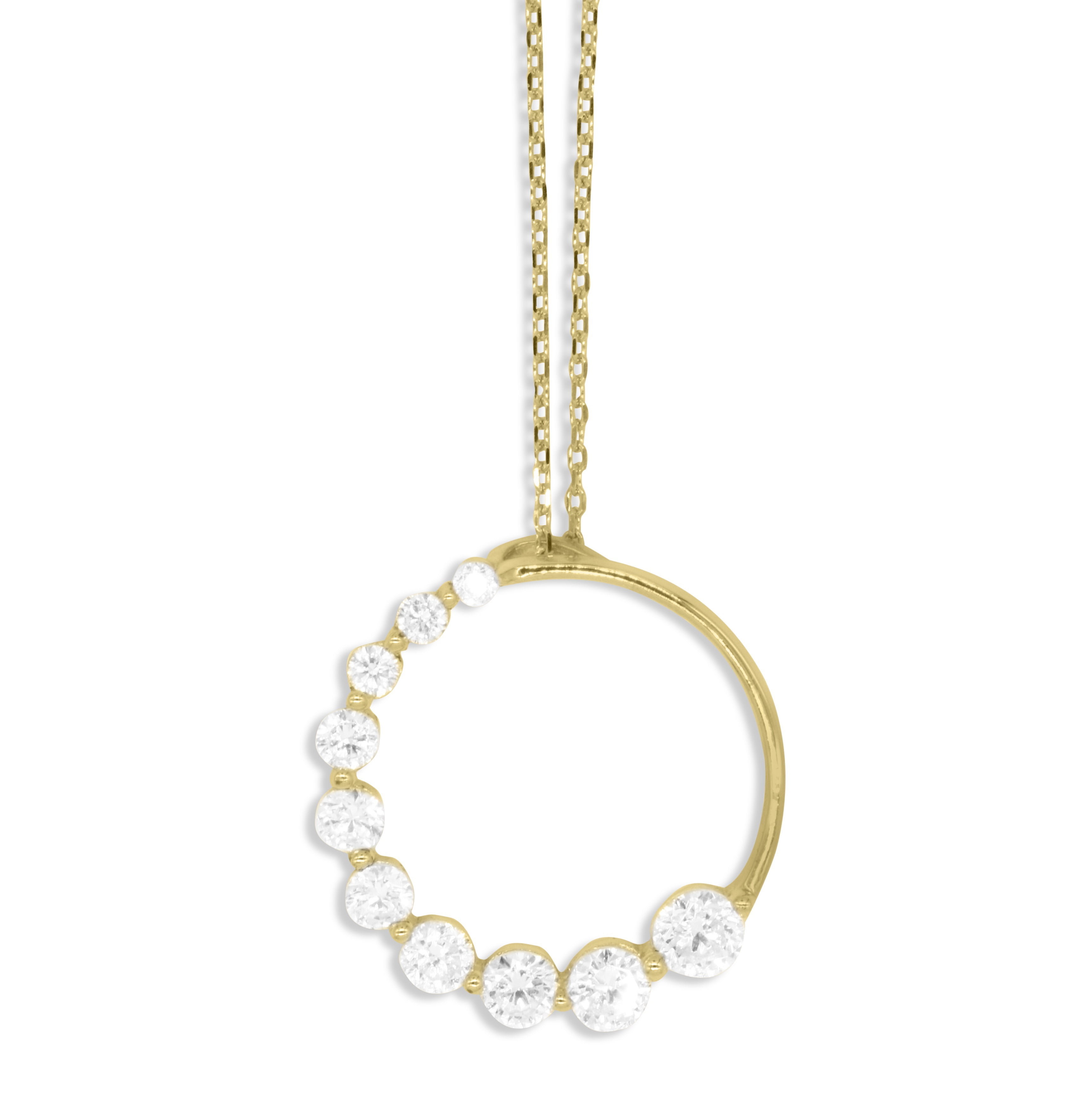 14K White Gold Plated 925 Sterling Silver 0.50 Ct Simulated Diamond & Synthetic Opal Open Circle Pendant For Womens 14K White Gold Plated 925 Sterling Silver 0.50 Ct Simulated Diamond & Synthetic Opal Open Circle Pendant For Womens