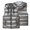 Gray, variant on Aimik Couples Winter Shiny Coat Down Cotton Waistcoat Warm Vest Sleeveless Parkas