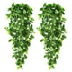 thumbnail image 2 of Apmemiss Fake Hanging Plants 2 Pcs Artificial Hanging Plants Fake Ivy Vine Faux Pothos Vines Artificial Ivy Leaves Greenery Plant for Room Patio Home Indoor Outdoor Shelf Wall Garden Decor(No Baskets), 2 of 9