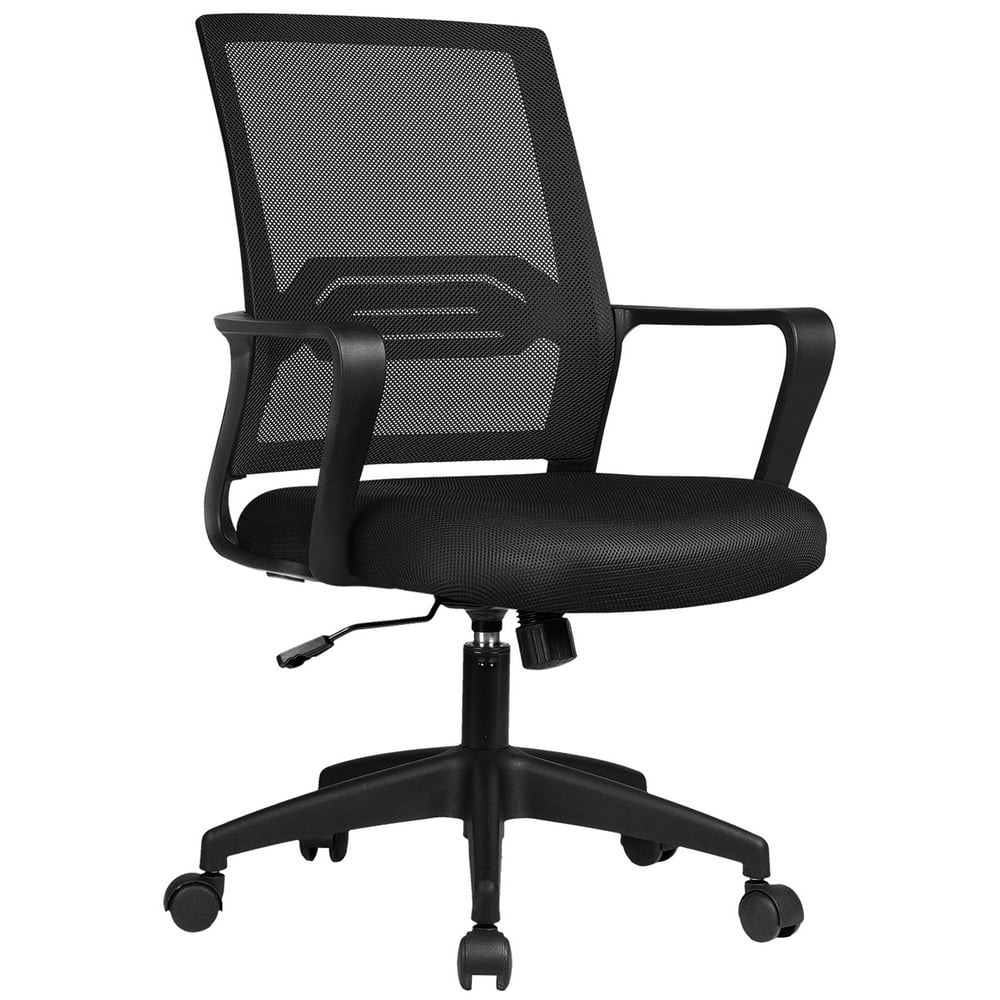 ComHoma Office Chair Mesh Mid Back Home Office Executive Chair, Black