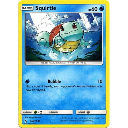 Pokemon Unbroken Bonds Squirtle #33 (Best Nature For Squirtle)