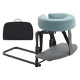 thumbnail image 2 of Kit de masaje de colchón para escritorio y hogar, incluye tablero de reposamanos, reposacabezas ergonómico, cojín para cuello y rostro para cama de Azul claro, 2 of 8