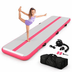 Sailor Pink 10ft×3.3ft×4inch Inflatable Gymnastics Tumbling Mat
