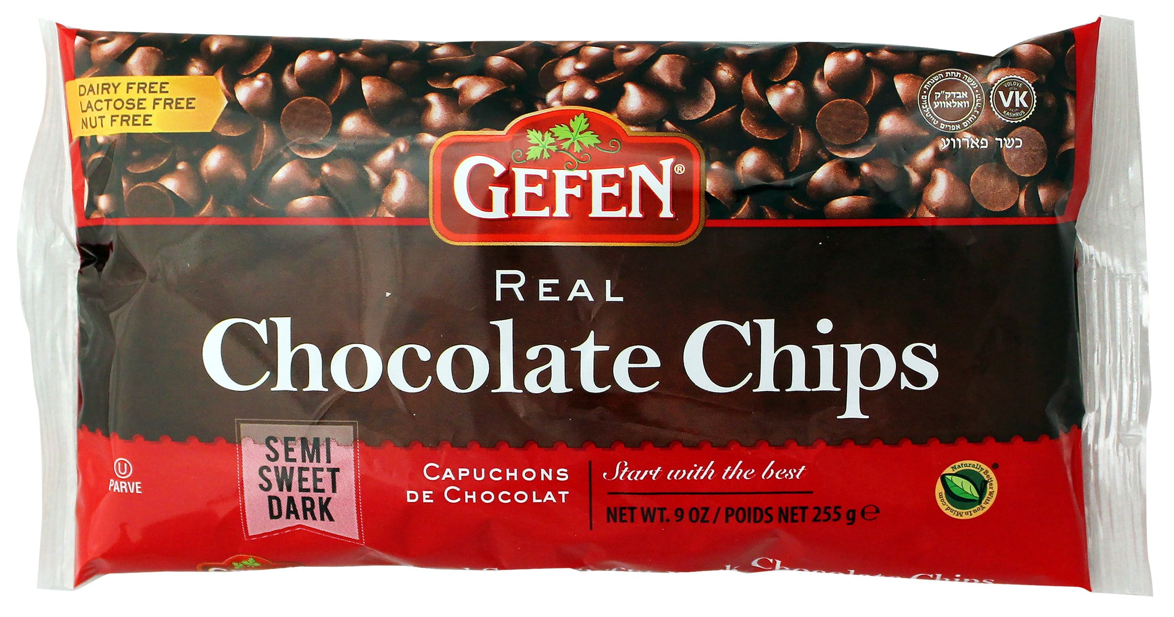 Gefen Chocolate Chips, SemiSweet, 9 Oz