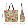 thumbnail image 5 of Yiaed Colorful Fish 2 Print Handbag for Women Tote Purse Shoulder Bag Large Fashion Hobo Purse Handbag Shopping Tote, 5 of 5