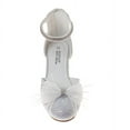 thumbnail image 5 of Badgley Mischka Girls Dress Shoes (Little Kids, Sizes 11–4), White, Size: 12, 5 of 7