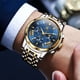 thumbnail image 1 of Reloj de cuarzo multifuncional de moda para hombre con tira de acero y reloj de cuarzo resistente al agua., 1 of 3