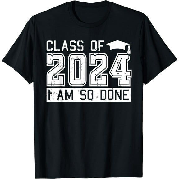 Class Of 2024 Graduation Funny Graduate Men Women Kids T-Shirt