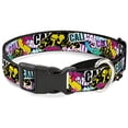 thumbnail image 1 of buckle-down mgc-w32944-l cali bear cali graffiti pot leaves black multicolor martingale dog collar, 1 of 1