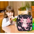 thumbnail image 6 of ALAZA Cute Axolotl Cherry Blossom Lunch Box Insulated Lunch Bag Reusable Thermal Cooler Tote School Picnic, 6 of 6