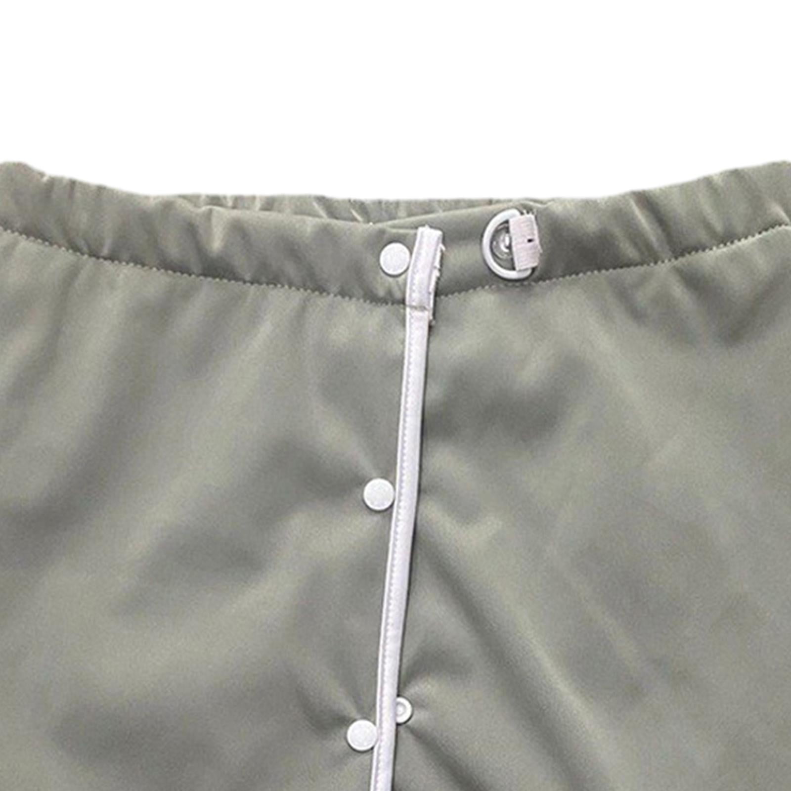 Adult Diaper Skirt Breathable Adult Cloth Diaper Reusable for Adults Elderly Grayish green XXXL