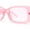 Pink, variant on Frost Neon Glo Mod Fashion Rectangular Clout Plastic Sunglasses Yellow