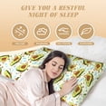thumbnail image 4 of Bingfone Body Pillow Cover Long Pillow Case With Zipper Decorative Bedding Pillowcase 20"X54" Soft Cushion Pillow Case For Bedroom-Avocado Doing Sport, 4 of 8