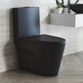 thumbnail image 2 of St. Tropez One Piece Elongated Toilet Dual Vortex™ Flush in Matte Black, Black Hardware 1.1/1.6 gpf, 2 of 14