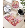 thumbnail image 5 of Orange Spring Floral Dish Drying Mat for Kitchen Counter, Super Absorbent Quick Dry Coffee Bar Mat Pad Thin Diatomaceous Sink Mat Non Slip Dish Drainer Mat 16x18 Summer Daisy Botanical Oil Painting, 5 of 6