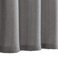 thumbnail image 3 of Curtainking Grey Kitchen Curtains Rod Pocket Short Curtains Semi Sheer Cafe Curtains 36x24 inch Half Window Treatments 2 Panels, 3 of 7