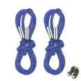thumbnail image 2 of qkdmdw Blue 2 Pairs Rhinestone Glitter Shoelaces Round Rope Drawstring Cords Bling Bling Shiny Effect Replacement For Sneakers Trainers Sports Shoes, 2 of 3