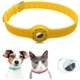 thumbnail image 1 of Soporte para collar Airtag para perros, collar Airtag para gatos con 1 protector de pantalla HD, collares de silicona suave para gatos de 9 a 19,5 pulgadas, perros pequeños y cachorros, compatible con, 1 of 5