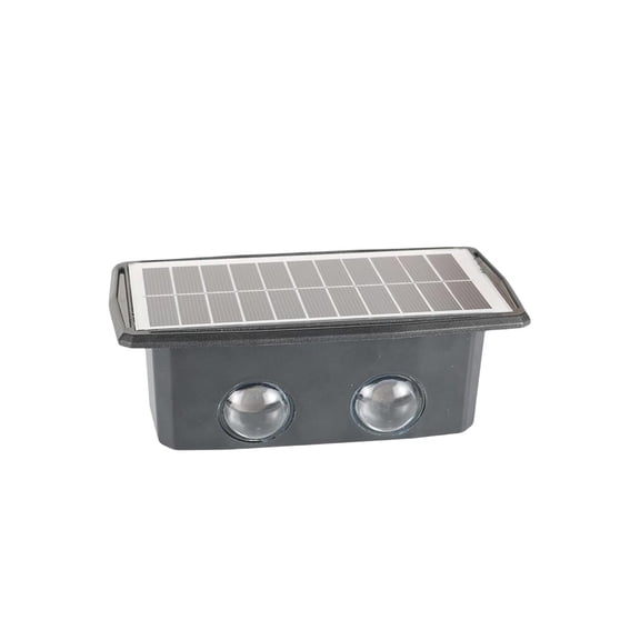 Advancent Luz de pared de paisaje solar, lámpara de jardín para el hogar, villa, foco creativo, detección de brillo, decoración de patio fuerte Iluminación y accesorios 4LED Advancent HA073237-01