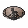 thumbnail image 5 of Meyda Tiffany 243148 Lynx On The Loose 3 Light 22" Wide Flush Mount Ceiling Fixture -, 5 of 5