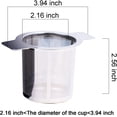 thumbnail image 2 of czcpp-TOSSOW-18/8 Stainless Steel Tea Infuser Tea Strainer Water Filter with Double Handles for Hanging on Teapots Mugs Cups to steep Loose Leaf Tea and Coffee Cold Brew Coffee Maker, 2 of 4
