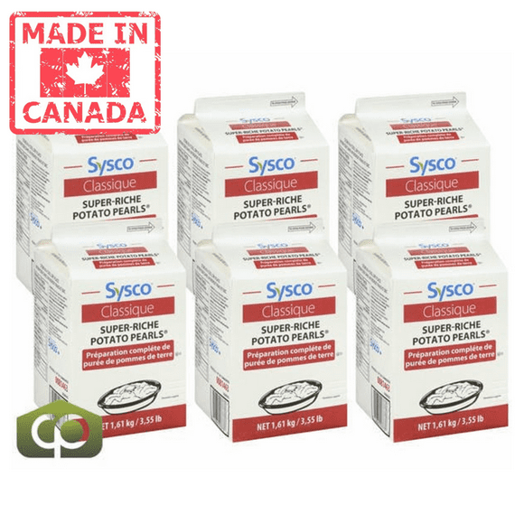 Sysco Classic Potato Pearl Extra Rich 1.61 KG/3.55LBS (6/Case)