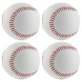 thumbnail image 1 of 4 PCS Soft Baseballs PU Training Baseball 9 inch Perimeter Practice Baseball for Children Adults, 1 of 6