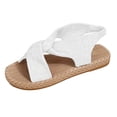 thumbnail image 6 of WAYUTE Sandals for Women Slip On Beach Soft Sole Sandals Lightweight Flat Open Toe Elastic Strap Walking Shoes Trendy Casual Outdoor, 6 of 6