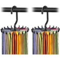 thumbnail image 1 of 2 Pack Twirl Tie Rack Belt Hanger Holder Hook For Closet Organizer Storage, 1 of 3