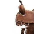 thumbnail image 2 of Resistance Youth Hard Seat Barrel Style Deep Seat Saddle And Buck Stitch -10 12 13 Inch, 2 of 5