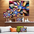 thumbnail image 3 of Exotic Multi Color Flower Petals - Floral Canvas Art Print, 3 of 4