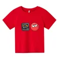 thumbnail image 3 of Ropa bonita de bola roja 2.ª para niños, camiseta de algodón de moda de verano para niños, camiseta de dibujos animados para niños, camisetas casuales de manga corta para niñas pequeñas, 3 of 5