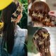 thumbnail image 5 of 6 clips de mariposa dorados, clip de pelo de mariposa 3D con borlas, accesorios para el pelo de mariposa para mujeres y niñas, accesorios para el pelo de boda nupcial, 5 of 5