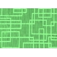 thumbnail image 1 of Ahgly Company Indoor Rectangle Abstract Emerald Green Modern Area Rugs, 2' x 4', 1 of 4