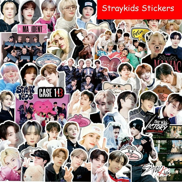 Pegatinas de música de Stray Kids para niños, pegatinas de Felix para decoración de maleta, álbum de recortes, teléfono, portátil, papelería, kpop, juguete para niños, 10/30/60 piezas