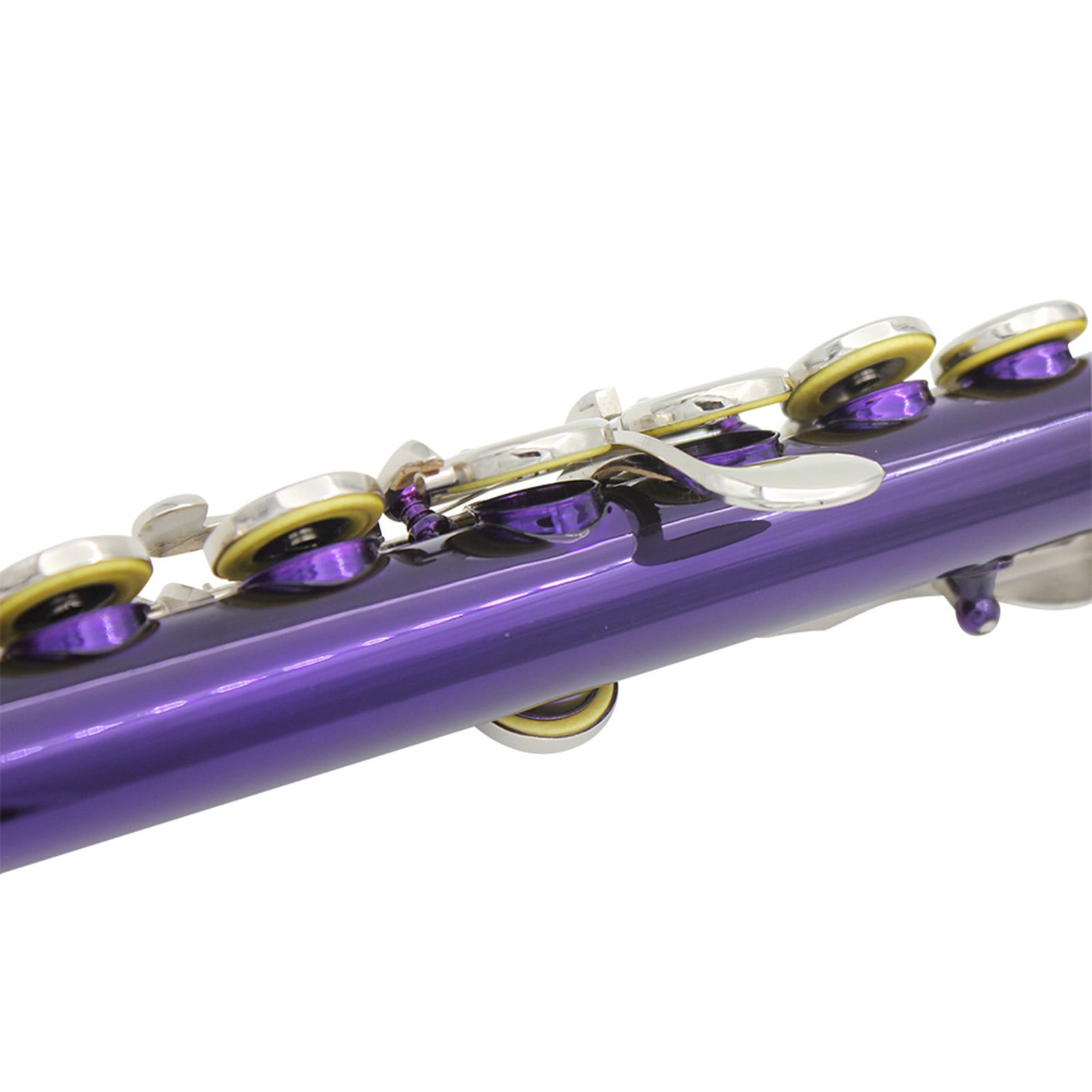 C Tone Closed Hole Flute Woodwind Instrument Flute With Cleaning Cloth For Live Performances And Practice