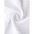 thumbnail image 5 of INSPIRE CHIC Women's Waffle Spa Wrap & Hair Towel Dress Body Wrap Robes Snap Closure Towelling Gym Shower Bathrobe One Size White, 5 of 6