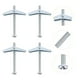 thumbnail image 2 of 10 piezas de anclajes autoperforantes tornillos autorroscantes anclaje de tornillo de acero al carbono, 2 of 5