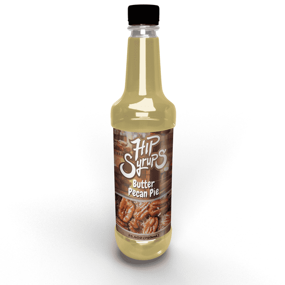 Hip Syrups Butter Pecan Pie Simple Syrup, 25.4 fl oz