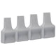 thumbnail image 4 of 4 Uds ruedas universales en forma de V tapones de ruedas taza para muebles para sofá cama silla gabinete gris, 4 of 5