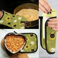 thumbnail image 5 of Yayeee Oven Mitts and Pot Holder Set of 4 Heat Resistant Kitchen Gloves Baking Hot Pad, Sunflower Cat Pattern, 5 of 5